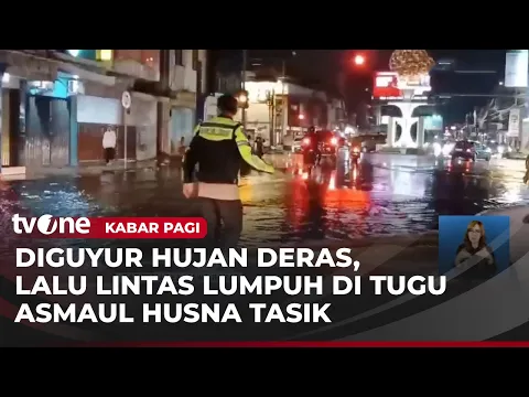 Jalan Protokol dan Permukiman di Tasikmalaya Terendam Banjir