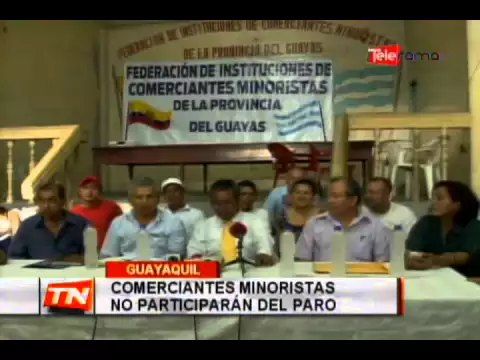 Comerciantes minoristas exigen diálogo con presidente Correa