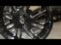 Powder Coating Wheels in Black Chrome