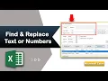 How to Find and replace text or numbers in Microsoft Excel