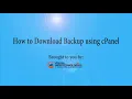 How to Download Backup using cPanel With MYSQL Database 2021