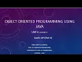 UNIT4 LECTURE 37 JAVAFX API PART 4