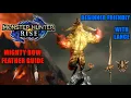 MONSTER HUNTER RISE HOW TO GET MIGHTY BOW FEATHER RAJANG ARENA LANCE BEGINNER FRIENDLY GUIDE