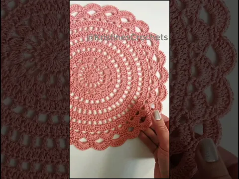 Crochet Doily Placemat 🧶 #crochet #doily #placemat #diycrochet