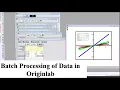 How to Do Batch Processing of Data in OriginLab Analyze Multiple Files Fast