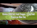 Review LINKChef Food Chopper 5 Cup Food Processor Mini Electric 1 2L 250W Meat Grinder with 4 Bi-L