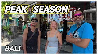 BALI TODAY How BUSY is Legian NOW it s Peak Season in BALI