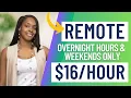 OVERNIGHT WEEKEND REMOTE JOBS GET PAID ONLINE WORK FROM HOME