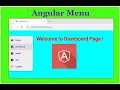 create sidenav menu bar in angular using material UI components Angular 18 - Material UI Tutorial