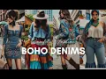 Boho-Style Denim Fashion Outfits Fashion Trends 2025