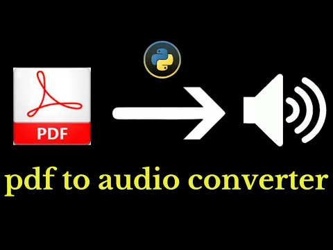 Download MP3 Pdf to Audio Converter using Python