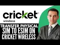 How To Transfer Physical SIM To eSIM On Cricket Wireless 2026 Step By Step