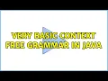 Very basic Context Free Grammar in Java