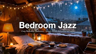 Winter Bedroom Jazz Gentle Jazz Piano And Falling Snow For Deep Sleep And Peaceful Nights 