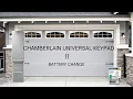 Chamberlain Garage Keypad Battery Change Quick Easy