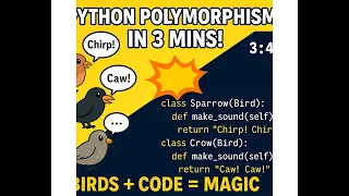Polymorphism in Python Explained in 3 Minutes with Real Code Examples