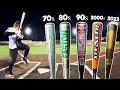 BATTLE OF THE DECADES Which era had the hottest baseball bats