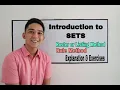 Introduction to Sets Part 1 - Roster Rule Method I Senor Pablo TV