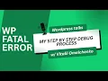 Fixing There has been a critical error on this website in 2 ways within Wordpress and Codelibry