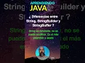 String StringBuilder y StringBuffer en Java