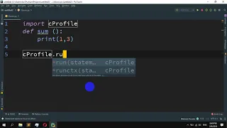 How to do a profile a Python script