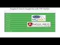 AngularJS Search Suggestion with PHP MySQLi