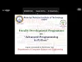 Day-2 Session-2 Advanced Python Programming