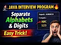 Java Program to Separate Alphabets and Numbers Java String Program for Beginners