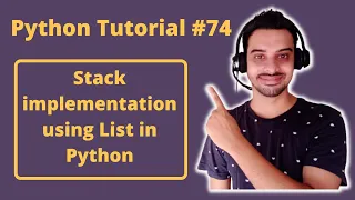 - Stack Implementation using List in python in Hindi Python Tutorial in Hindi