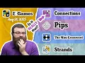 NYT Connections Pips Mini Crossword and Strands Aug 21 2025