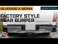 2014-2018 Silverado Sierra 1500 Factory Style Rear Bumper Review Install