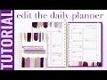 TUTORIAL How to edit the Daily Planner Templates - 2023