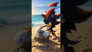 Sonic Vs Shadow Who Impresses Amy At The Beach Sonic Funny 