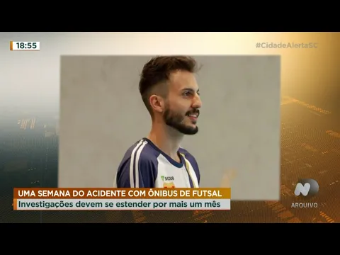 Uma semana do acidente com ônibus de futsal: investigação deve se estender por mais um mês