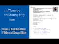 Adobe Scripting Tutorials onChange - onChanging