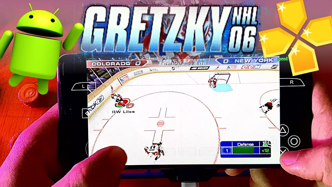 Gretzky NHL 06 Android Gameplay - PSP Emulator PPSSPP