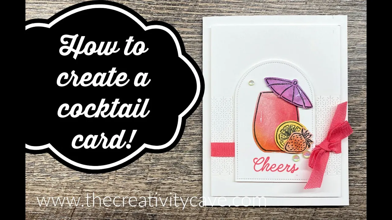 How to create a Celebratory Sips Card with Designer Paper
