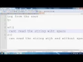 string in c - read the string