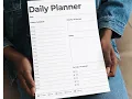 Minimalist Daily Planner Printable for Focus