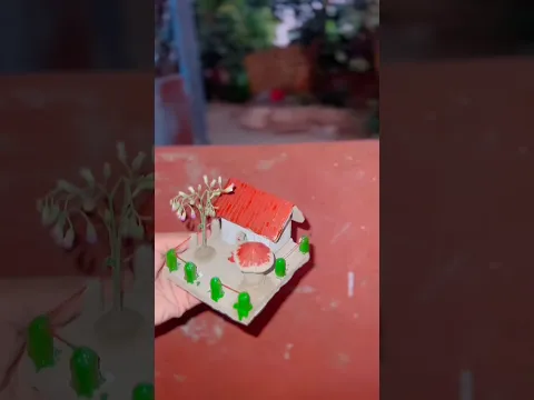 Mini House Painting 🎨 | A Skill to Learn#shorts #foryou