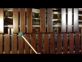 G sharp melodic minor scale xylophone or marimba