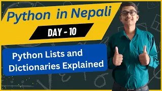 List and Dictionary Data Type in Python Day10 Python in Nepali