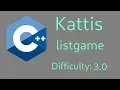 A List Game Kattis - C Solution
