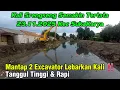 Lagu Mantap‼️2 Excavator Lebarkan Kali \u0026 Bangun Tanggul Tinggi \u0026 Rapi #dedimulyadi #kdm