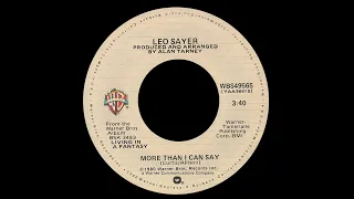 leo sayer more than i can say 1980 extended meow mix