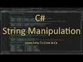 String manipulation in C C Programming Tutorial Episode 13