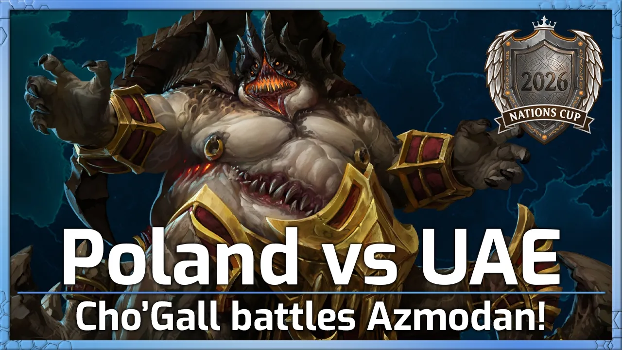 Poland vs UAE! Cho'Gall BATTLES Azmodan!  - Nations Cup - Heroes of the Storm