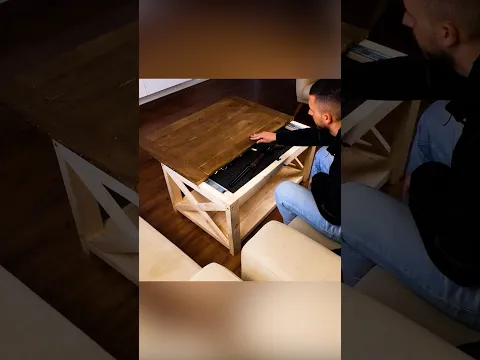 DIY table with hidden compartment🙌 #table #shorts #handyman