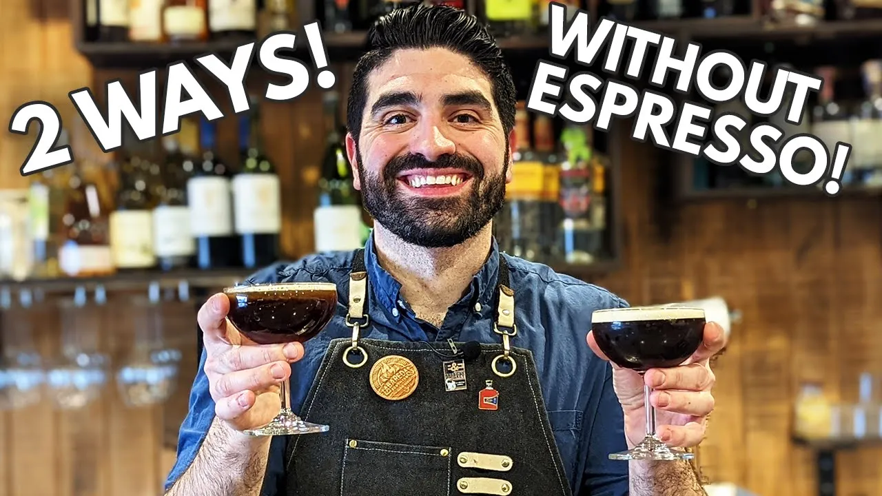 How to Make An Espresso Martini WITHOUT Espresso! | Two Ways!