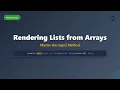 React Tutorial Rendering Lists from Arrays with map